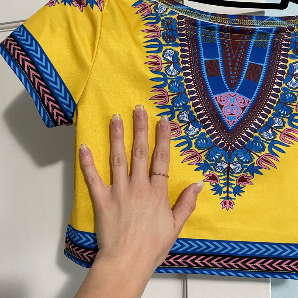 Printed crop top